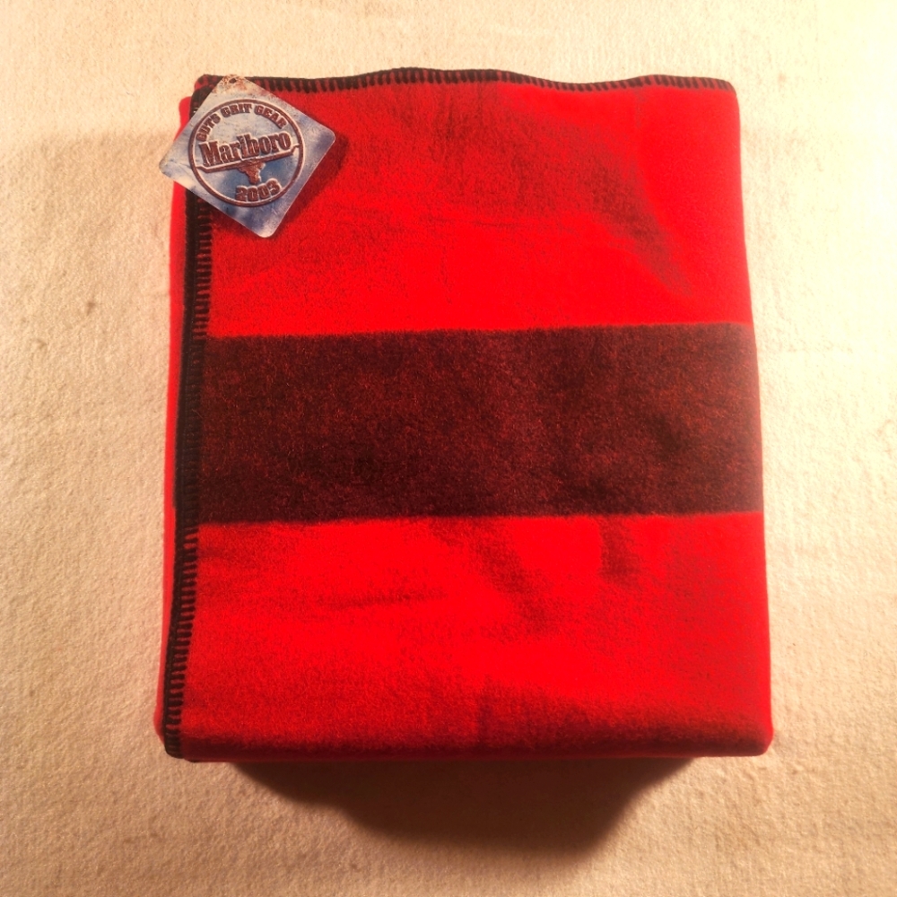 Marlboro Vibrant Red and Deep Black Blanket